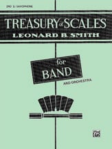 Treasury of Scales Alto Sax 2 band method book cover